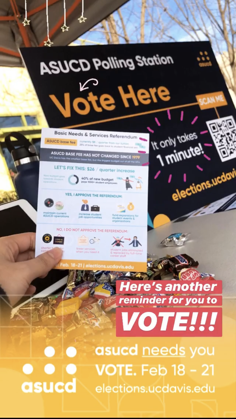 ASUCD Referendum Social Media Flyer Post