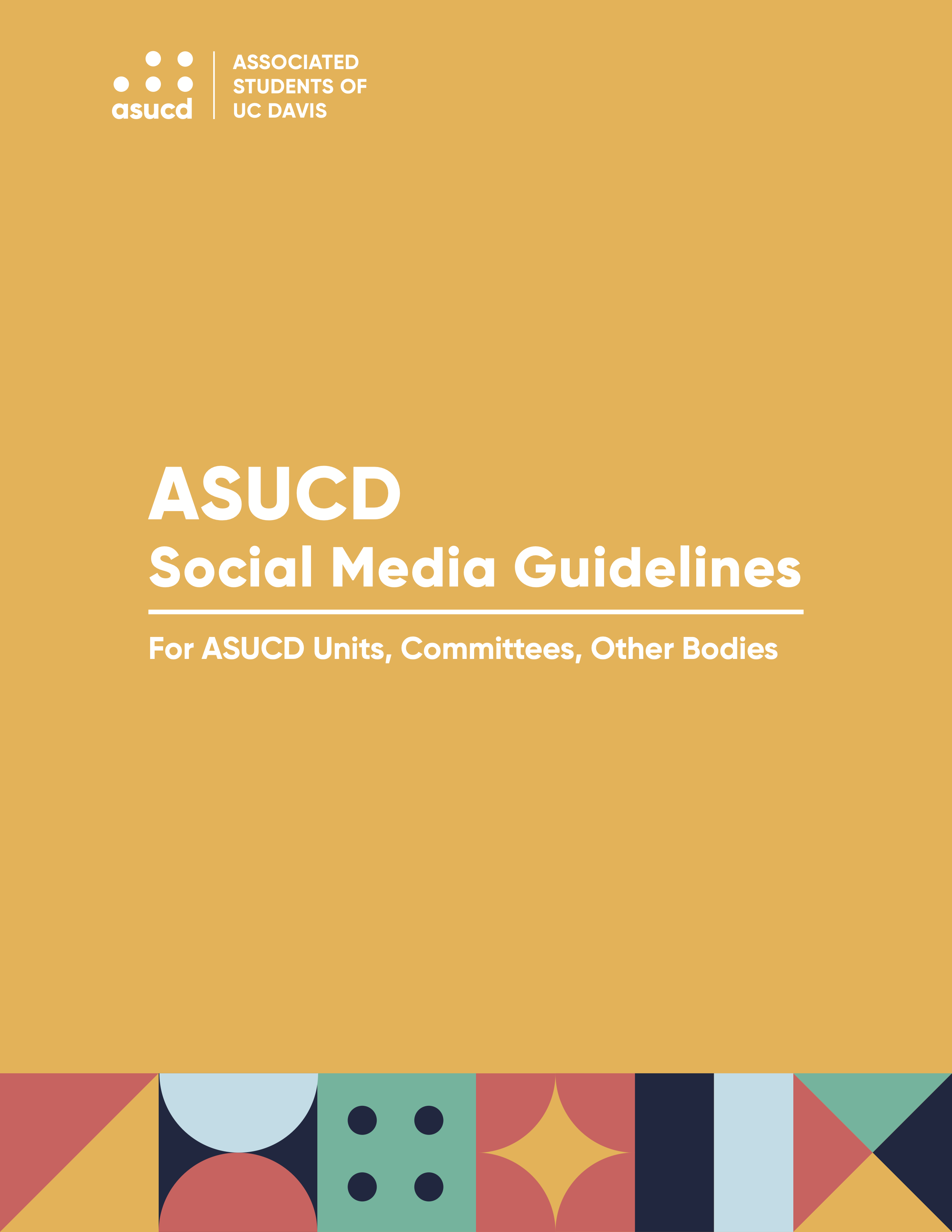 ASUCD Social Media Guidelines Cover Page